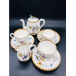 A Crown Staffordshire Tea for Two set to include Teapot, Sugar Bowl, Milk Jug