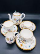 A Crown Staffordshire Tea for Two set to include Teapot, Sugar Bowl, Milk Jug