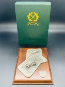 A Fifty Years of Silverstone Celebratory Plaque (Boxed)