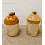 Two Stoneware Beer Flagons (Approx H40cm)