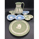 A Selection of seven items of Wedgwood Jasperware