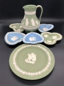 A Selection of seven items of Wedgwood Jasperware