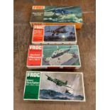 Four boxed Frog aircraft model kits, to include The Trail Blazers Southern Cross, Westland