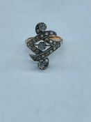 A Vintage Diamond Ring. Size O