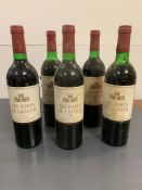 Five Bottles of Les Forts de Latour 1976