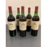 Five Bottles of Les Forts de Latour 1976