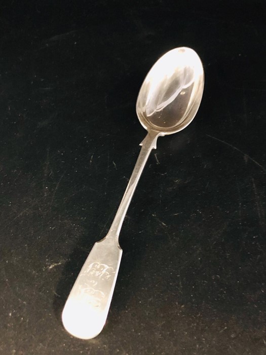 Silver Table Spoon Hallmark London 1885 Maker: George Maudsley Jackson Total Weight 80g - Image 3 of 4