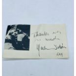A Signed Marlene Dietrich 1944 Autograph.