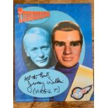 Autograph Thunderbirds promo card signed by Virgil T :Jeremy Wilkin