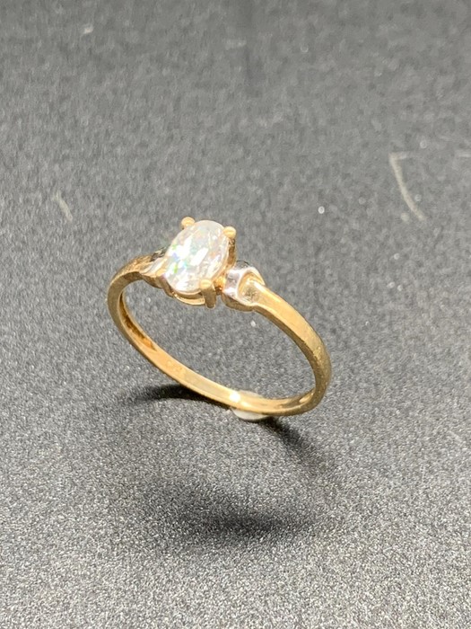 A diamond ring on a 9ct gold setting. Size L - Image 2 of 5