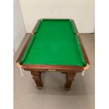 "The Challenger" Billiards table by W Jelks and Sons Ltd of Holloway (168cm x 90cm with table top