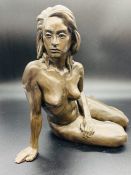 Bronzed figure of a nude (H24cm)