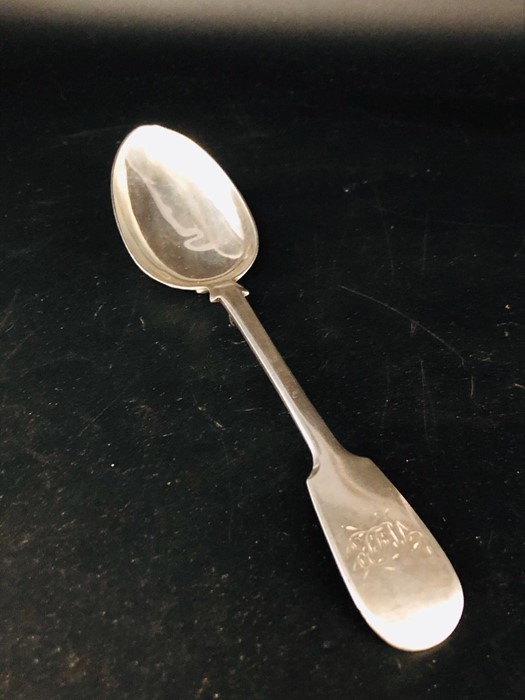 Silver Table Spoon Hallmark Exeter 1842 Maker William Rawlings Sobey Total Weight 79g. - Image 2 of 5