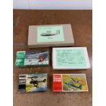 Three boxed Frog aircraft kits to include Messerschmitt Me 410 Hornet, Hawker Tempest, Tupolev SB-