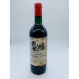 A bottle of Chateau Lamothe Cissac Haut Medoc 1984 France