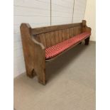 A reclaimed pitch pine church or chapel pew (270cm)