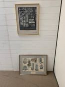 Two Framed pictures of property scenes in London, including one by acclaimed architectural water-