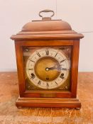 A 1940's Elliott of London eight day Westminster chime bracket clock (with key)