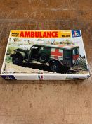 A boxed Italeri Dodge WC-54 No 226