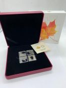 2017 Fine Silver Maple Leaf Quartet, boxed with paperwork