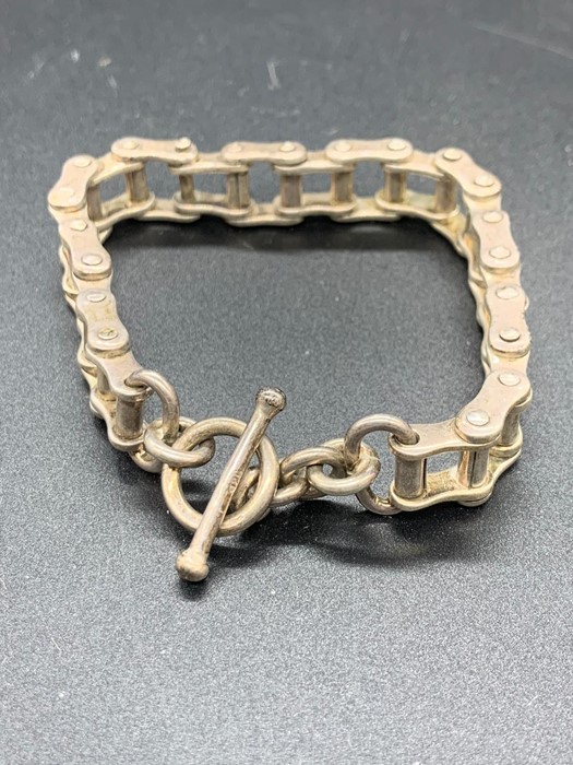 A silver, marked 925 bracelet.