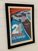 Aston Martin racing poster, 24 Heures Du Mans GT1 DBR9 June 2008 print