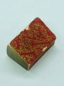 Antique Islamic miniature printed Koran (2.5cm x 1.7cm)