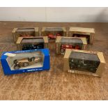 A selection of seven boxed Brumm model cars to include Ferrari HP 200 1961, Bentley HP 105-130 1928,