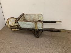 A Vintage Decorative wheelbarrow. (H53cm W170cm D63cm)