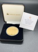 The 2019 400th Anniversary Solid 22 Carat Gold Proof Five Laurel Coin (40g)