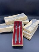 A Selection of Norsk Staplress (Bergen-Norway) cutlery to include: 6 Inka Fish Forks, ^ Inks Fish