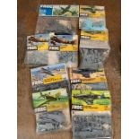 A selection of nine sealed Frog aircraft kits to include North American Mustang MK11, De Havilland