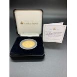 The 200th Anniversary of Queen Victoria Solid 22 Carat Gold Proof Coin