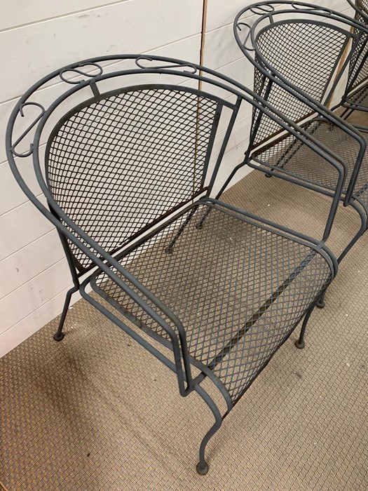 Nine garden metal stacking chairs (H75cm W58cm) - Image 5 of 5