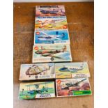 A selection of eight boxed Airfix aircraft kits to include, Jetstream,Multi-Role Combat, Short