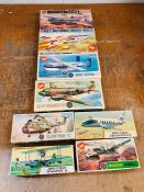 A selection of eight boxed Airfix aircraft kits to include, Jetstream,Multi-Role Combat, Short