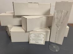 A Set of Twelve Les Fleurs de Champagne Franking Mint glasses, all boxed.