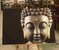 A large modern Buddha canvas (115cm x 80cm)