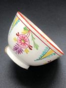 An English Porcelain Yellow/Pink Tea Bowl c.1805
