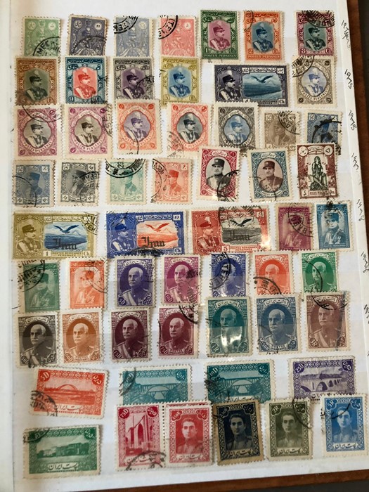 A stamp album containing amongst others stamps from Ajman, Fujeira, Persanes and Iran. - Image 8 of 8