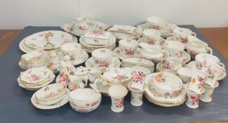 A large selection of Royal Crown Derby "Derby Posies" dinner service.