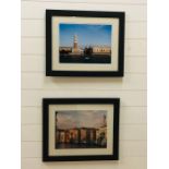 A pair of large framed photo prints by Chris Towler, Windsor local award winning photographer.