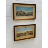 Two framed hand coloured Parisian scenes pictures. All proceeds from the sale of this item are going