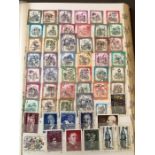 A Stamp album of stamps from amongst others Republic of Osterreich, Belgium and Bulgaria.