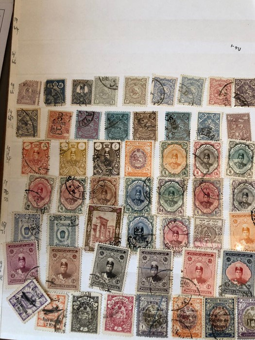 A stamp album containing amongst others stamps from Ajman, Fujeira, Persanes and Iran. - Image 5 of 8