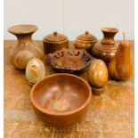 A selection of wooden tureen