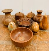 A selection of wooden tureen