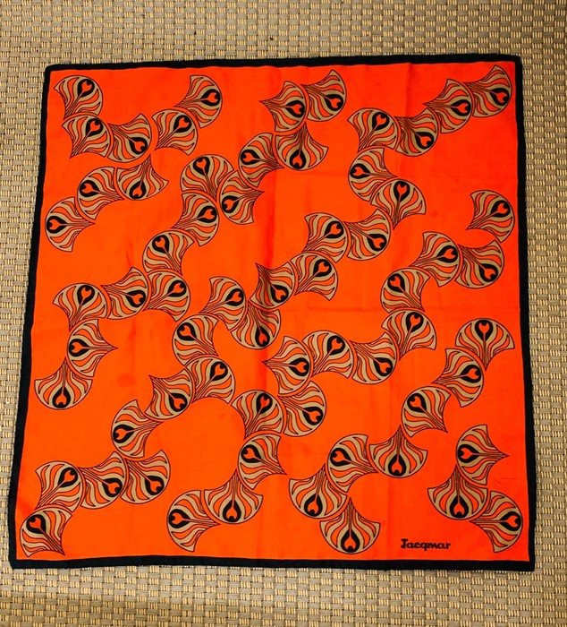 A Vintage Jacqmar silk scarf.