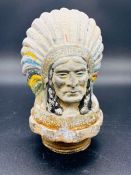 A Vintage Native American Petrol Cap