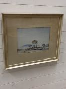 A water colour of a country scene signed W. Dodo